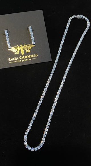 Gaia Tennis Necklace set